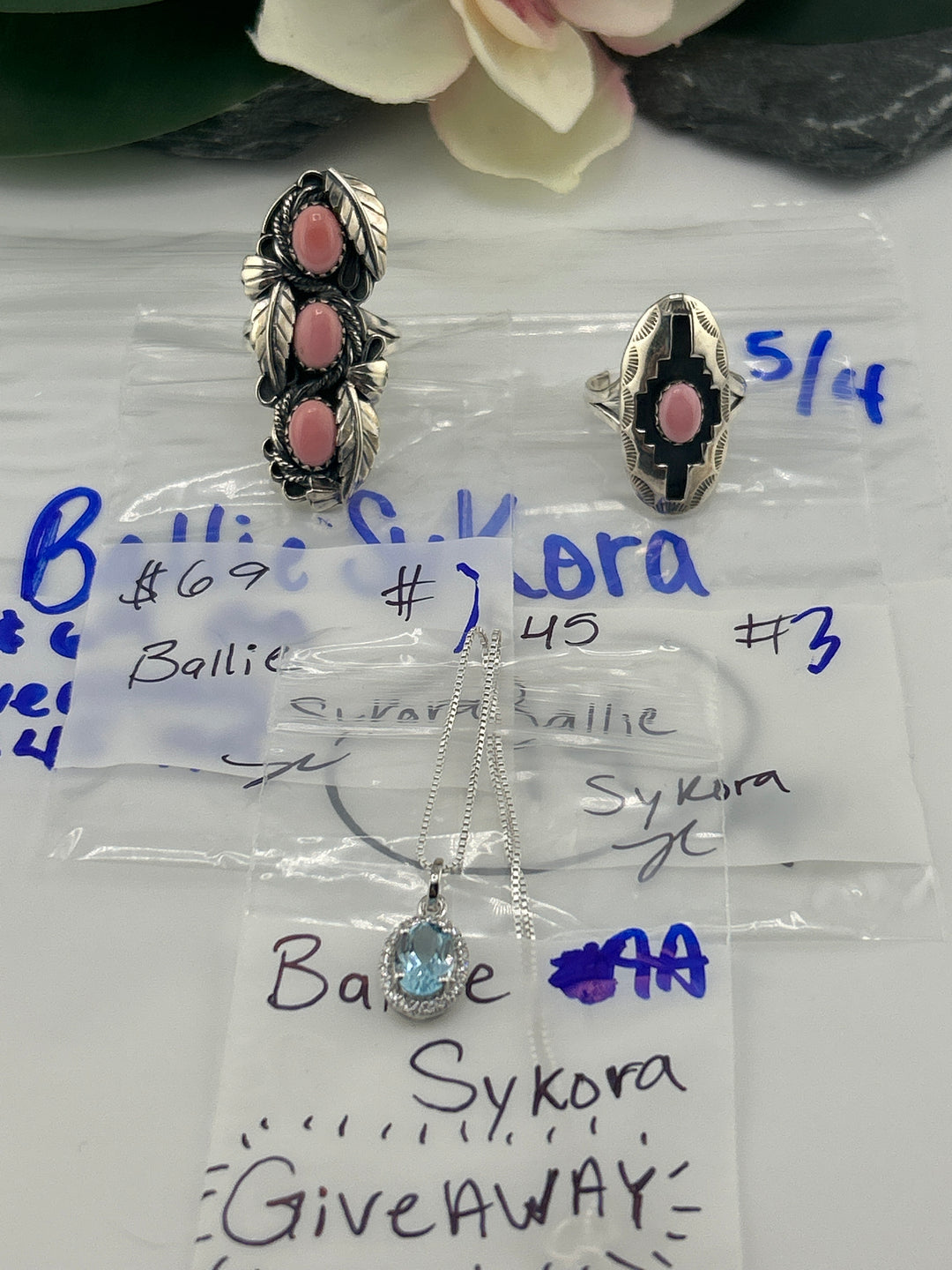 RESERVED FOR: Ballie Sykora - 5/4/2025 tiktok Live Show - 2 Sterling Silver Items