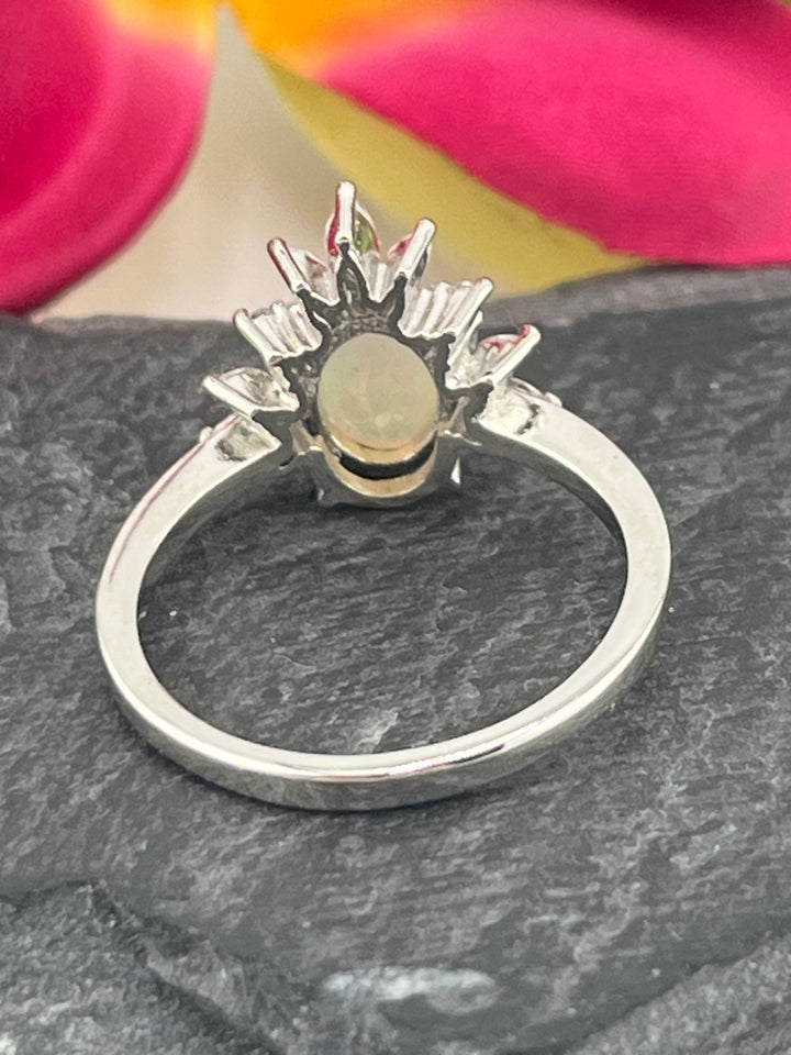 Ethopian Opal and 925 Sterling Silver Ring