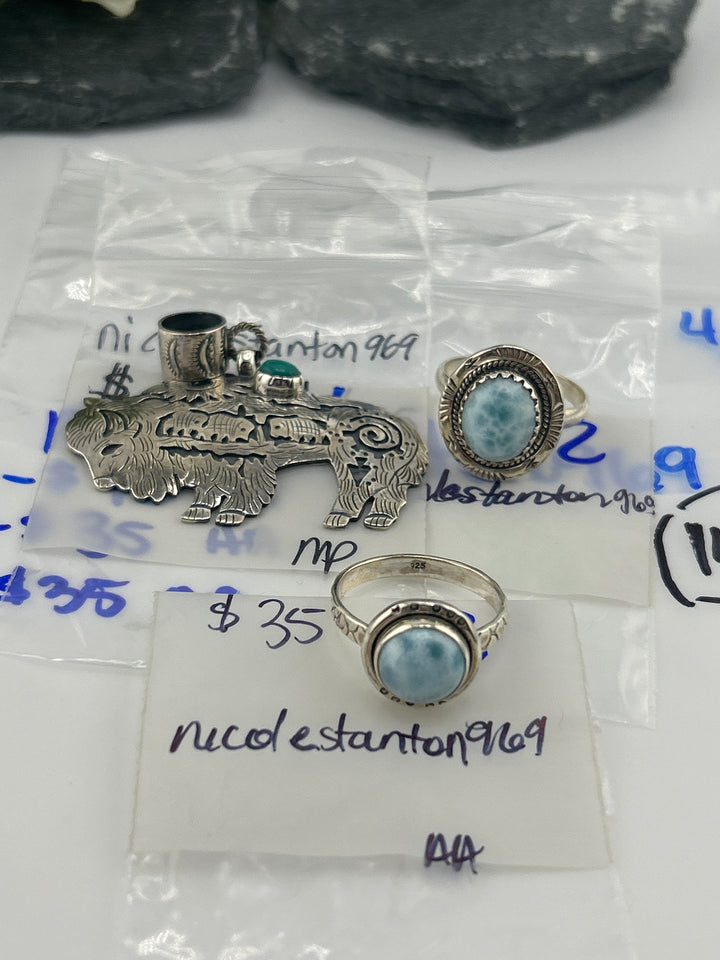 RESERVED FOR: Nicolestanton969- 4/16/2025 tiktok Live Show - 3 Sterling Silver Items