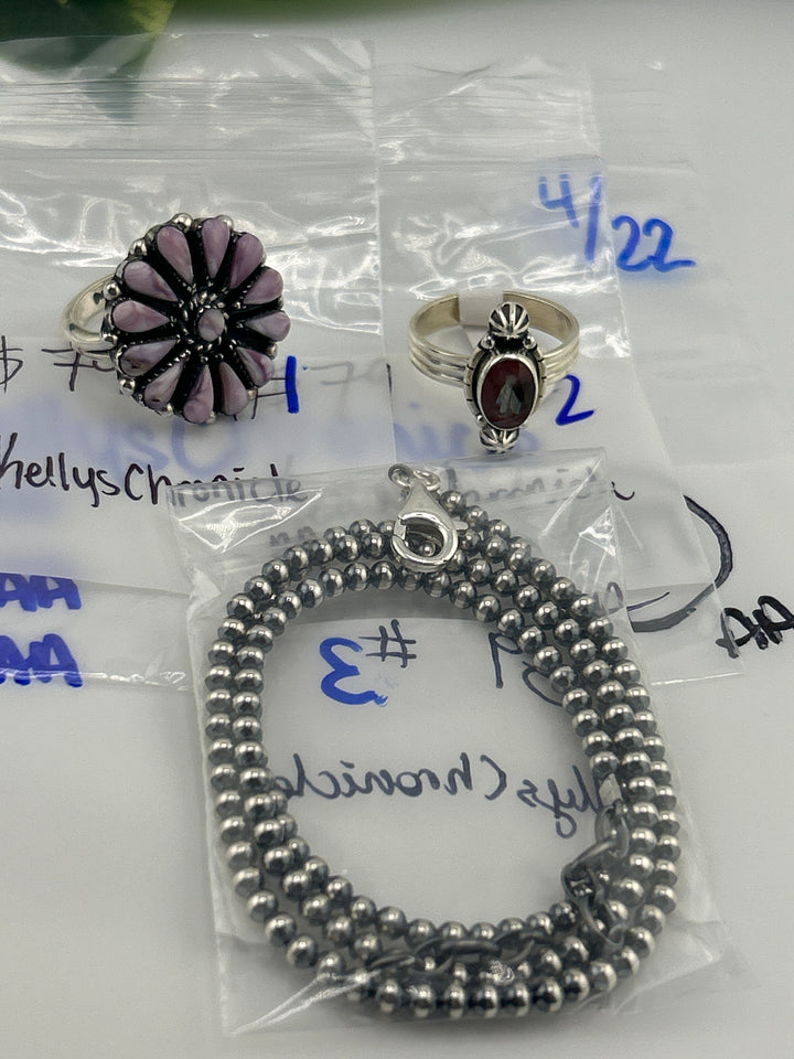 RESERVED FOR: KellysChronicle - 4/22/2025 tiktok A.M Live Show - 3 Sterling Silver Items