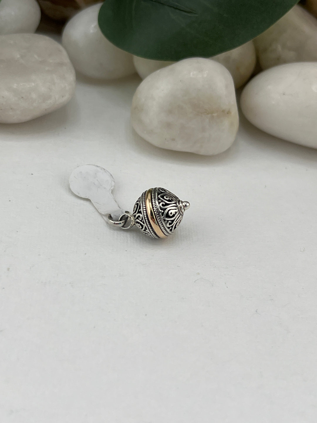 FB Bali 18K Accented Ball Pendant