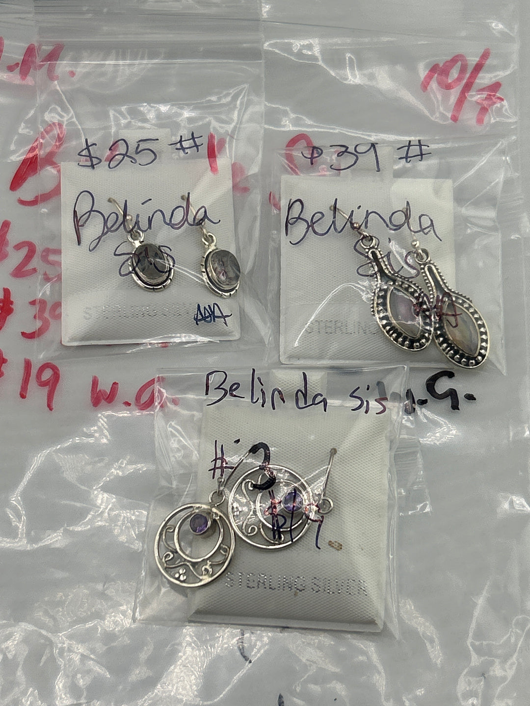 AM SHOW 48HR RESERVED FOR: Belinda Sis   - 10/7/2025 FL tiktok Live Show - 3 Sterling Silver Items
