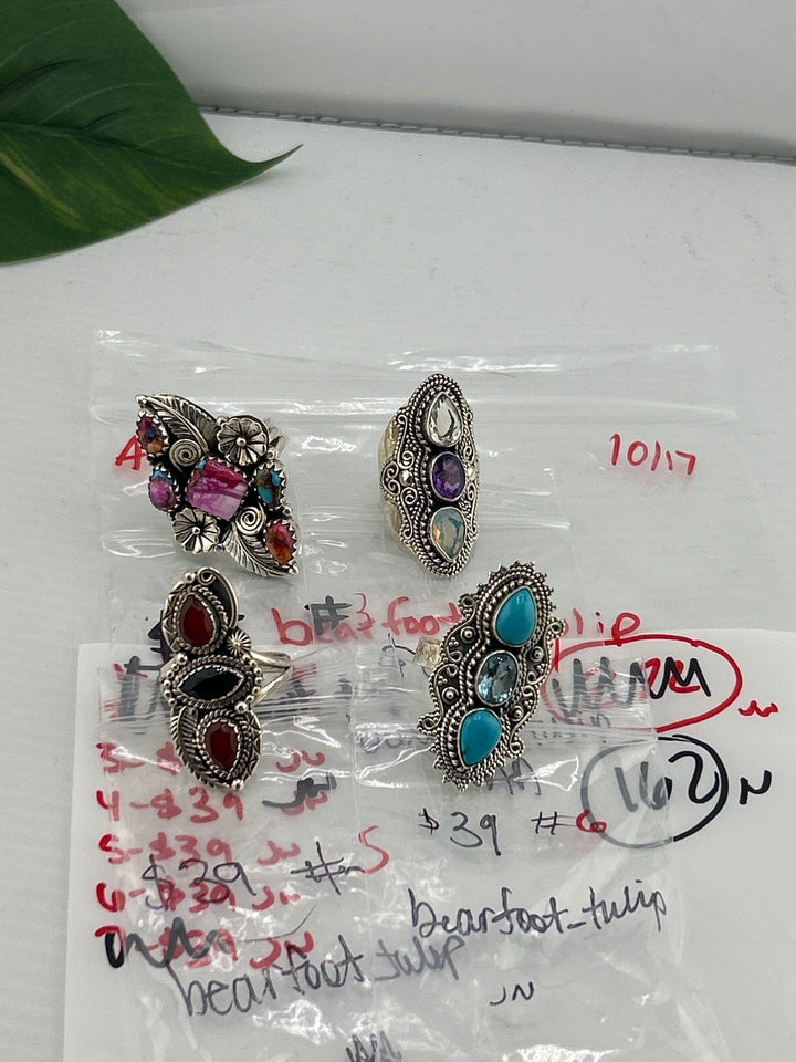AM SHOW 48HR RESERVED FOR:  bearfoot_tulip - 10/17/2025 FL tiktok Live Show - 5 Sterling Silver Items