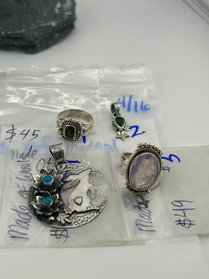 RESERVED FOR: Made of Wool- 4/16/2025 tiktok Live Show - 4 Sterling Silver Items