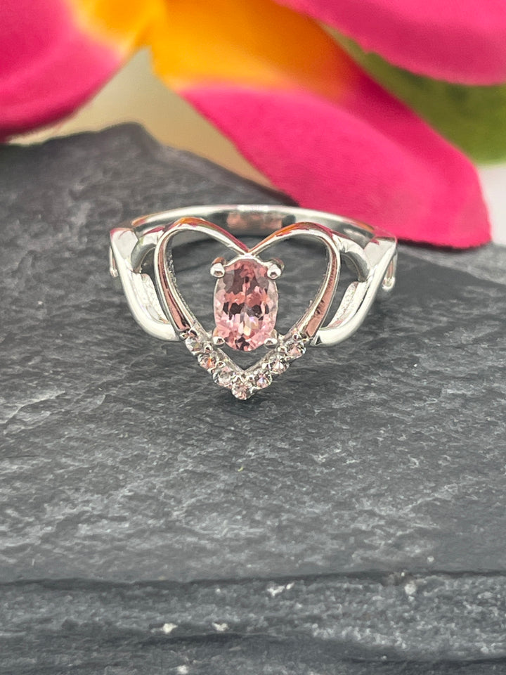 Tourmaline and 925 Sterling Silver Ring