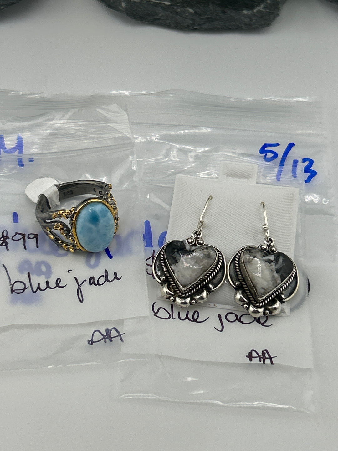RESERVED FOR: blue jade - 5/13/2025 tiktok A.M Live Show - 2 Sterling Silver Items