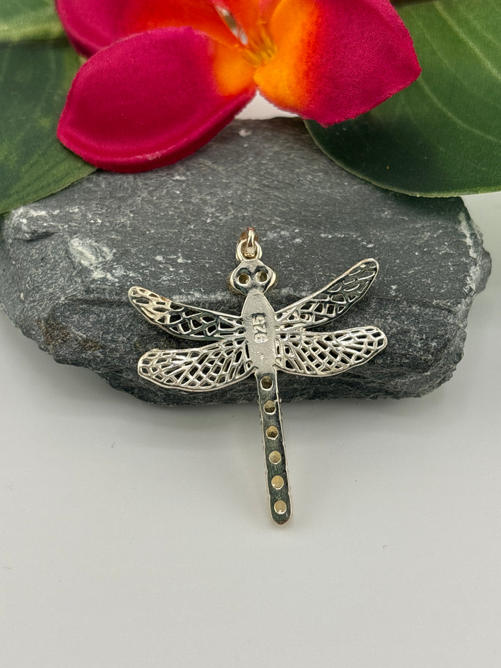 Citrine Dragonfly Pendant