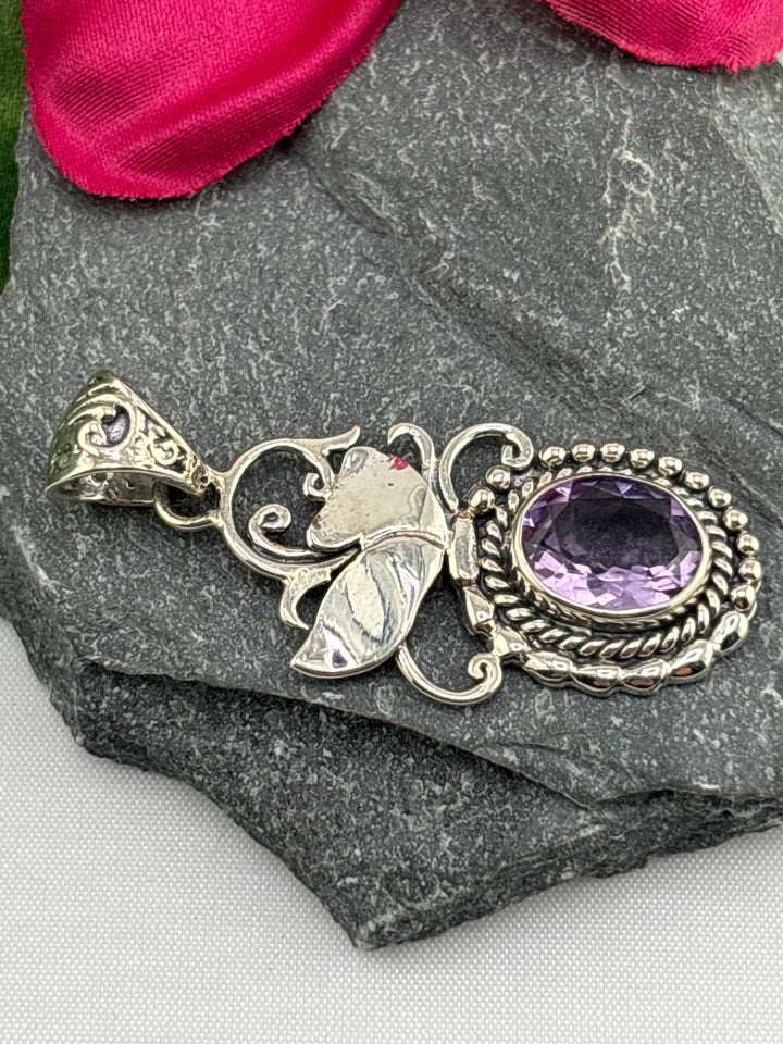 Amethyst Bali Pendant