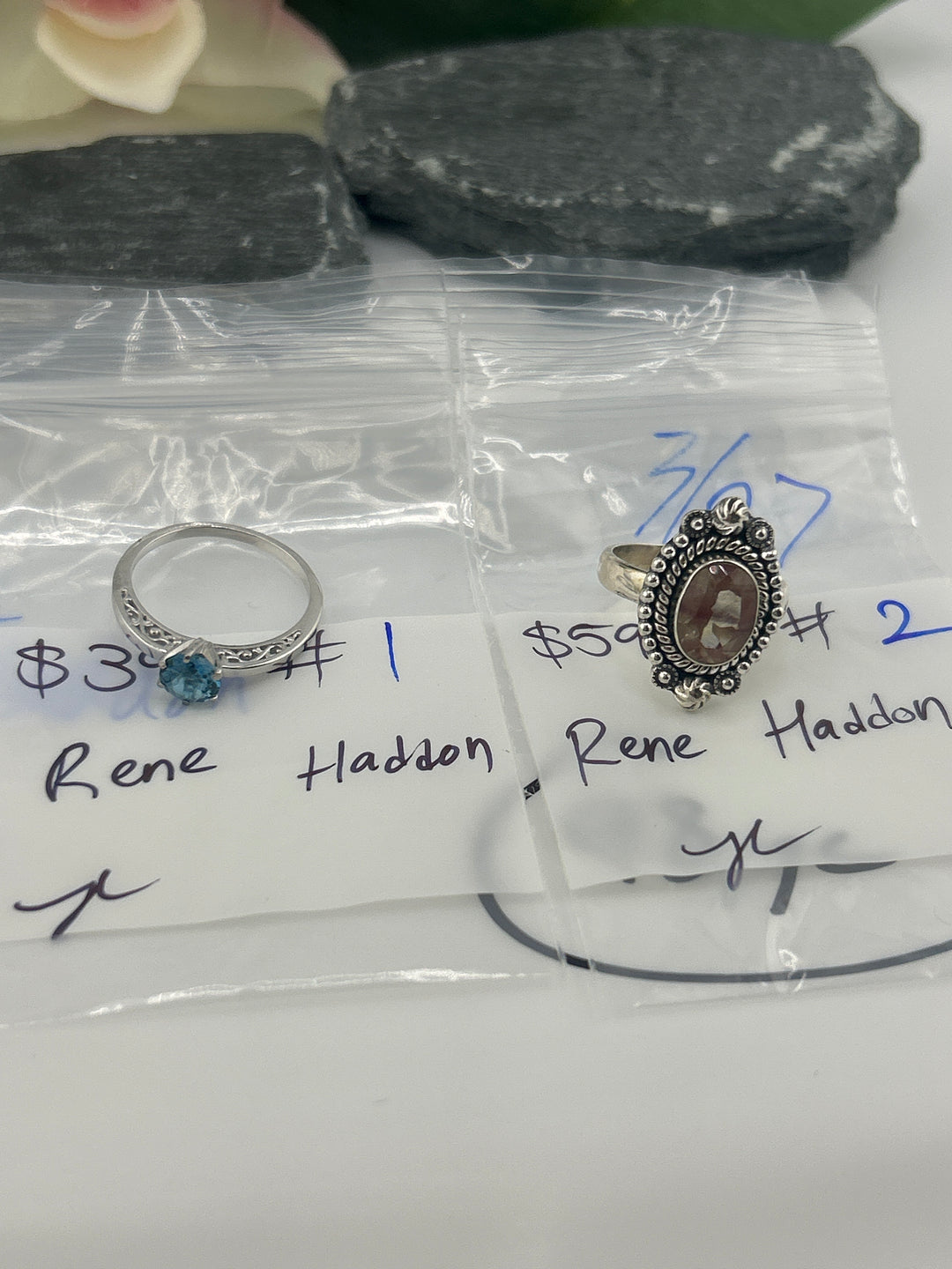 RESERVED FOR: Rene Haddon - 3/27/2025 tiktok Live Show - 2  Sterling Silver Items