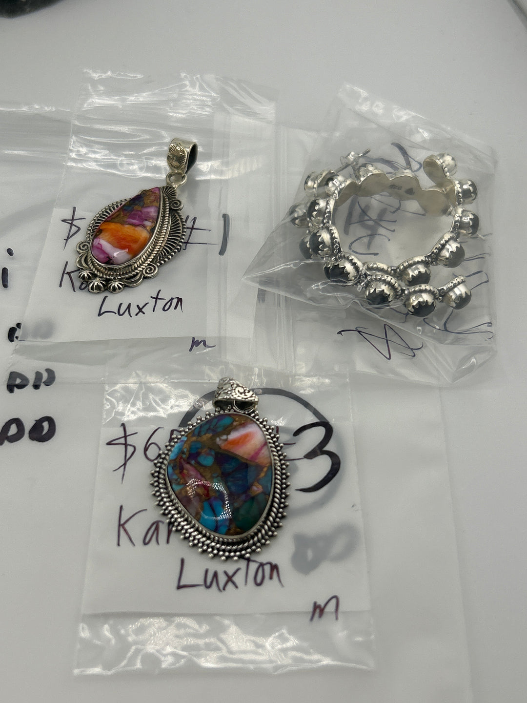 RESERVED FOR: Kari Luxton 4/4/2025 Friday App show Live Show -  2 Sterling Silver Items