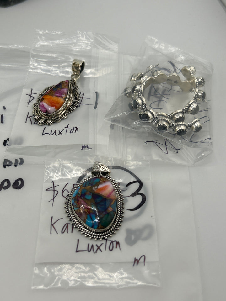 RESERVED FOR: Kari Luxton 4/4/2025 Friday App show Live Show -  2 Sterling Silver Items