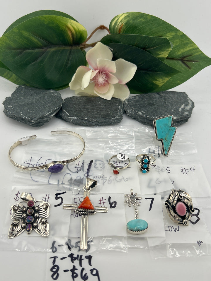 RESERVED FOR: GLOW - 4/4/2025 - Friday App show Live Show - 8  Sterling Silver Items