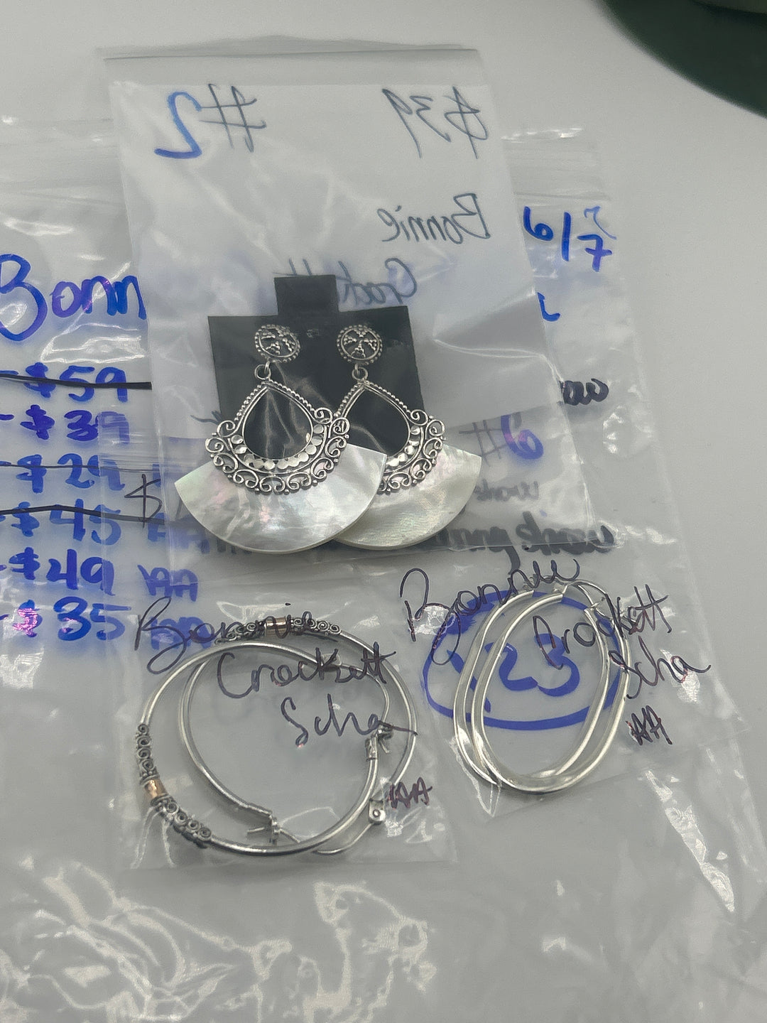RESERVED FOR: Bonnie Crockett Scha - 6/7/2025 FL tiktok Live Show - 3 Sterling Silver Items