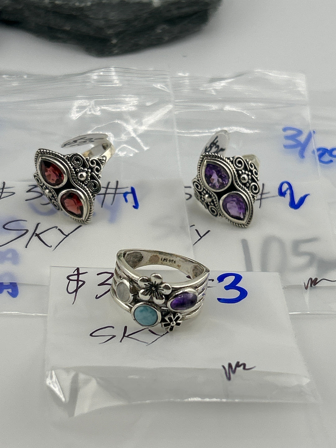 RESERVED FOR: SKY - 3/29/2025 The Collective Boutique App Live Show - 3 Sterling Silver Items