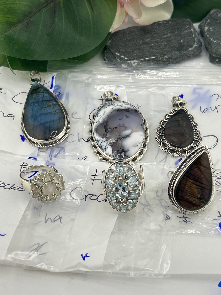 RESERVED FOR: Bonnie Crockett Scha - 5/9/2025 tiktok Live Show - 6 Sterling Silver Items