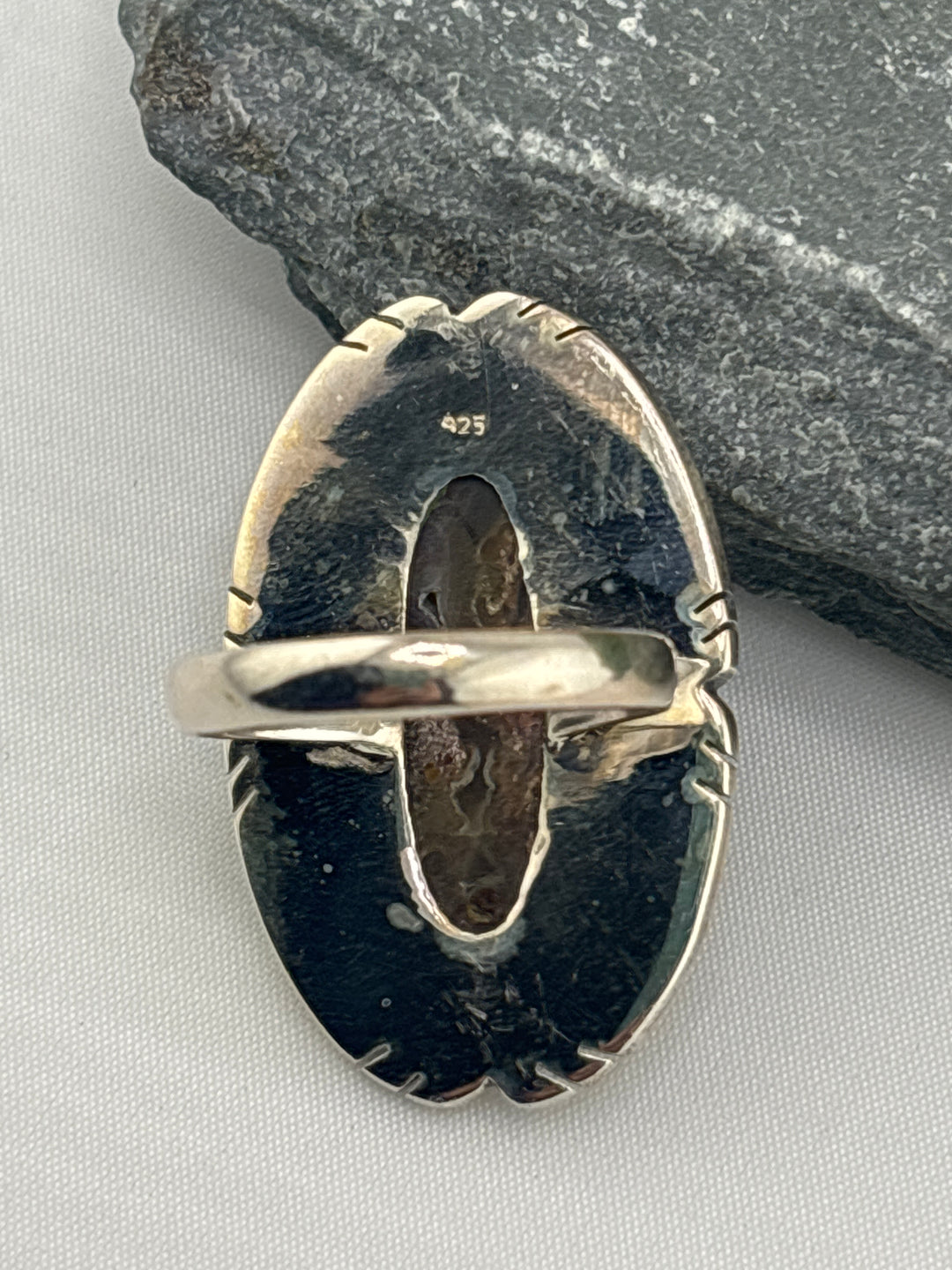 Opalized Wood Ring Size 9