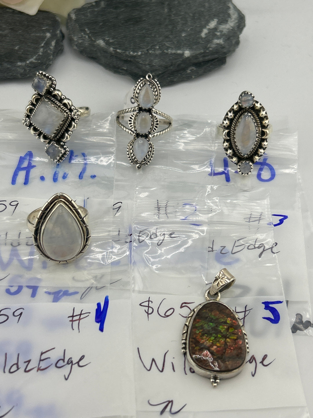 RESERVED FOR: WildzEdge - 4/8/2025 tiktok A.M Live Show - 5 Sterling Silver Items