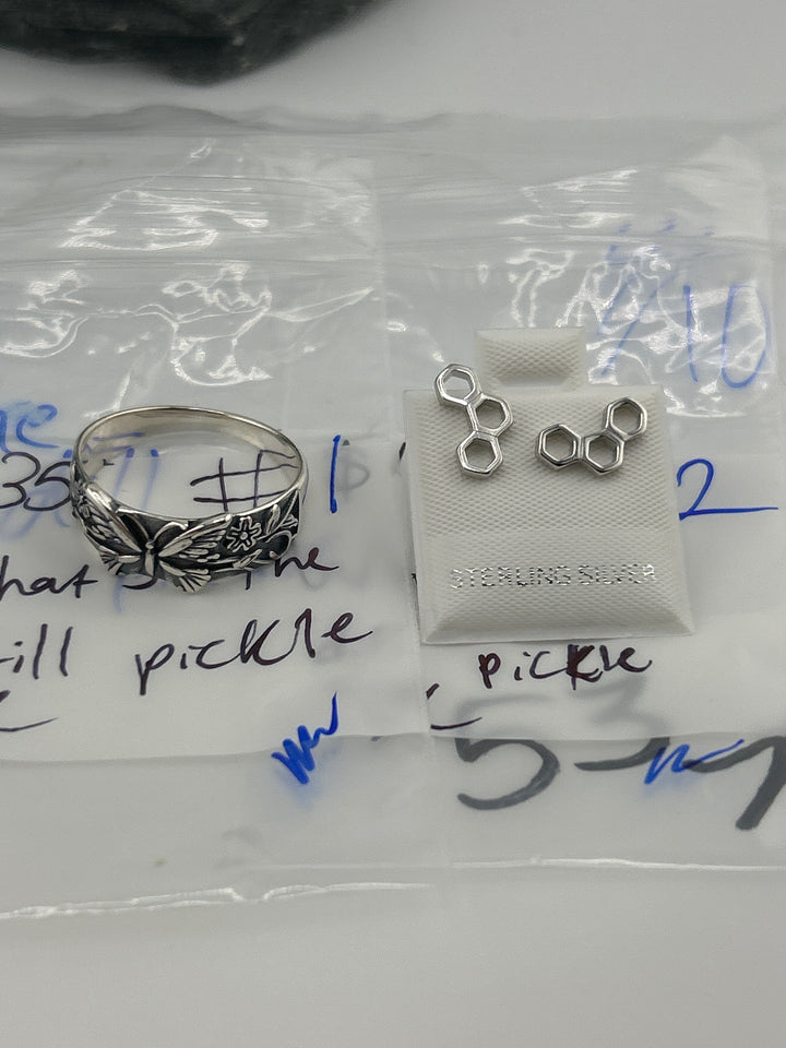 RESERVED FOR: What's the dill pickle - 4/10/2025 tiktok Live Show - 2 Sterling Silver Items