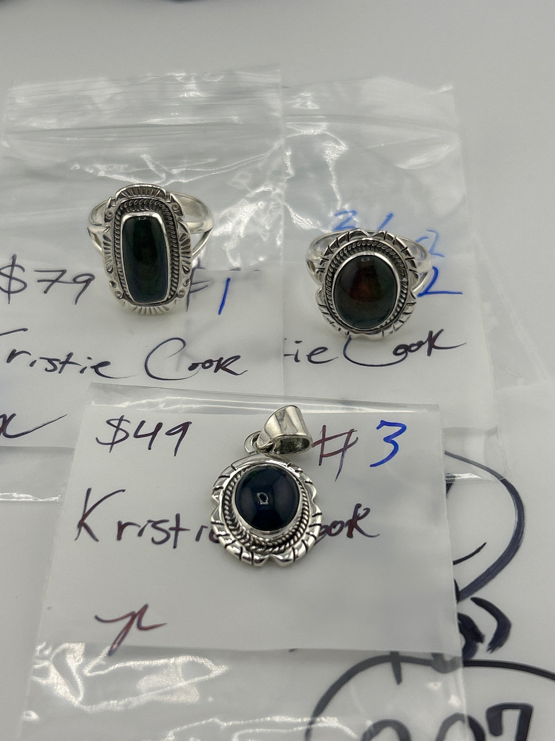 RESERVED FOR: Kristie Cook - 3/28/2025 tiktok Live Show -  Sterling Silver Items