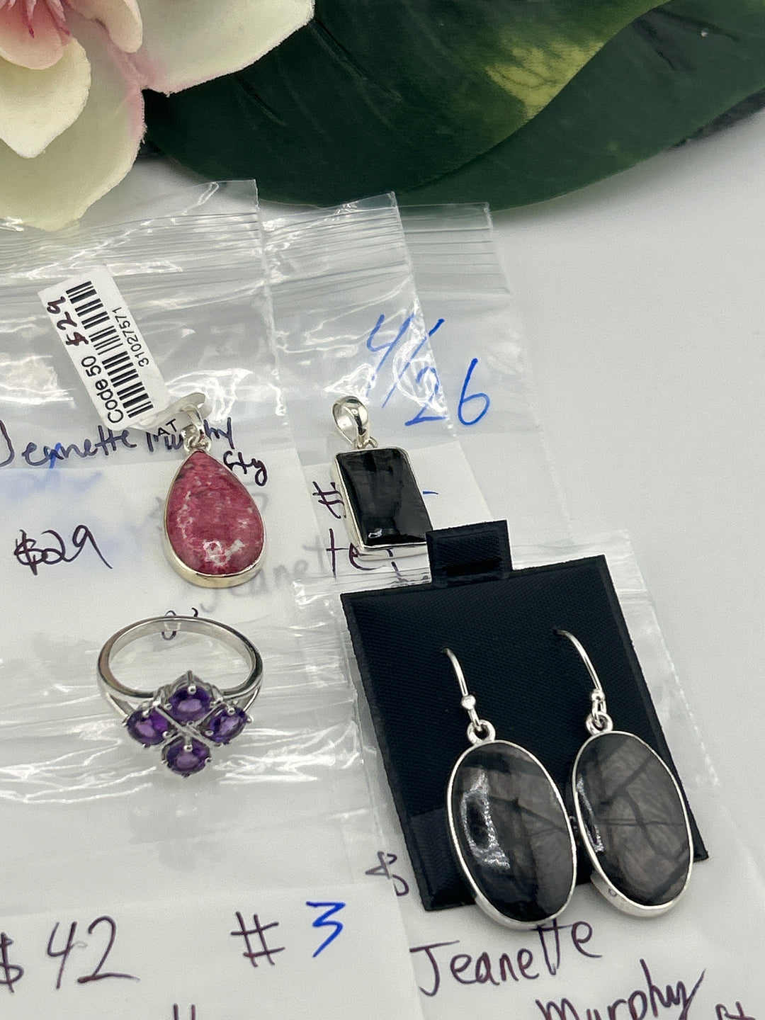 RESERVED FOR: Jeanette Murphy Hefty - 4/26/2025 tiktok Live Show - 4 Sterling Silver Items