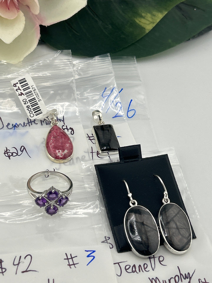 RESERVED FOR: Jeanette Murphy Hefty - 4/26/2025 tiktok Live Show - 4 Sterling Silver Items
