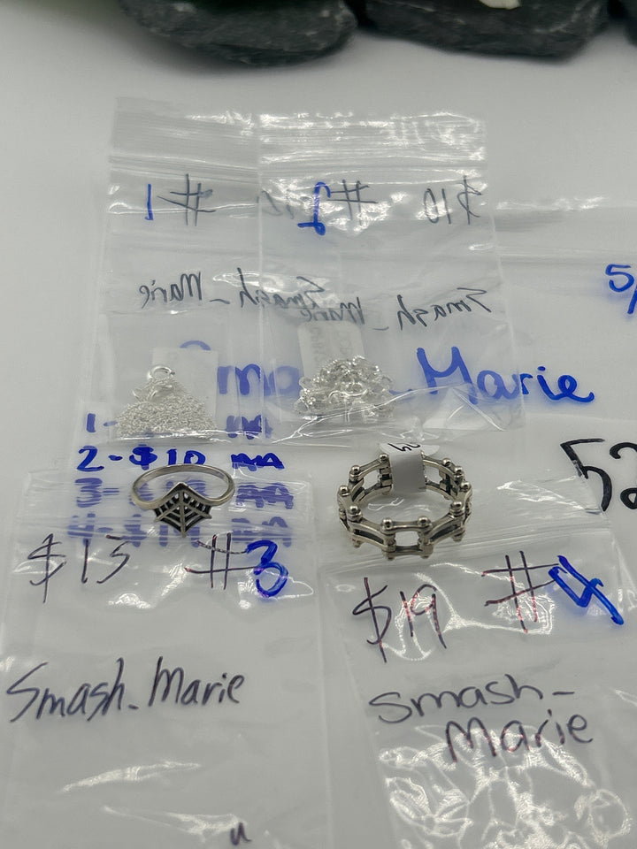 RESERVED FOR: Smash_Marie - 5/21/2025 tiktok Live Show - 4 Sterling Silver Items