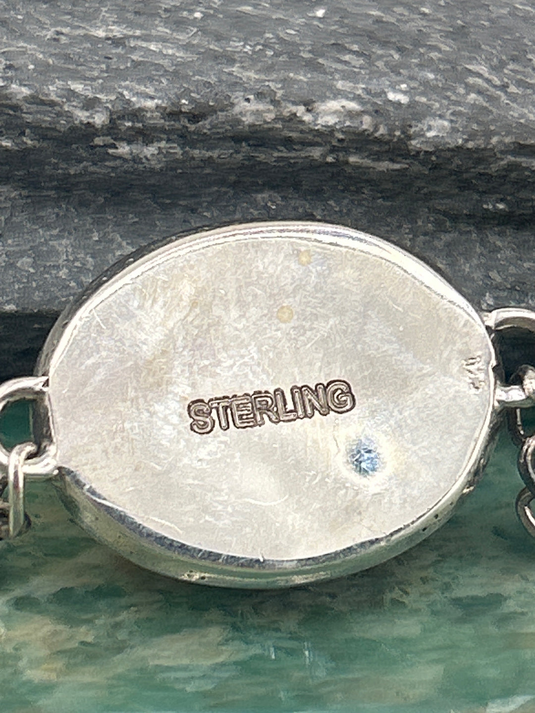 Southwest 925 Sterling Silver Orange Spiny Oyster Bracelet