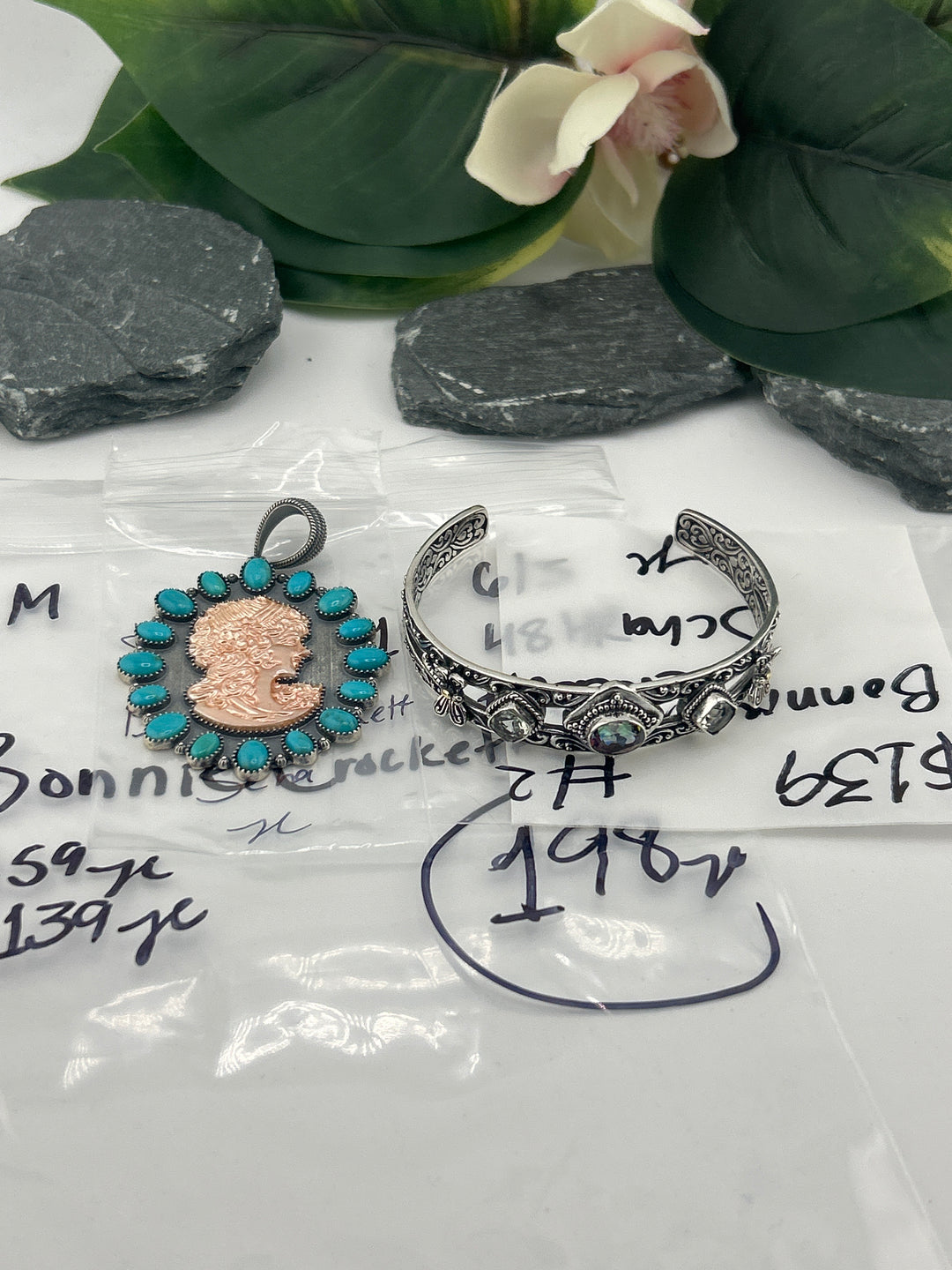 RESERVED FOR: Bonnie Crockett Scha - 6/3/2025 tiktok A.M Live Show - 2 Sterling Silver Items