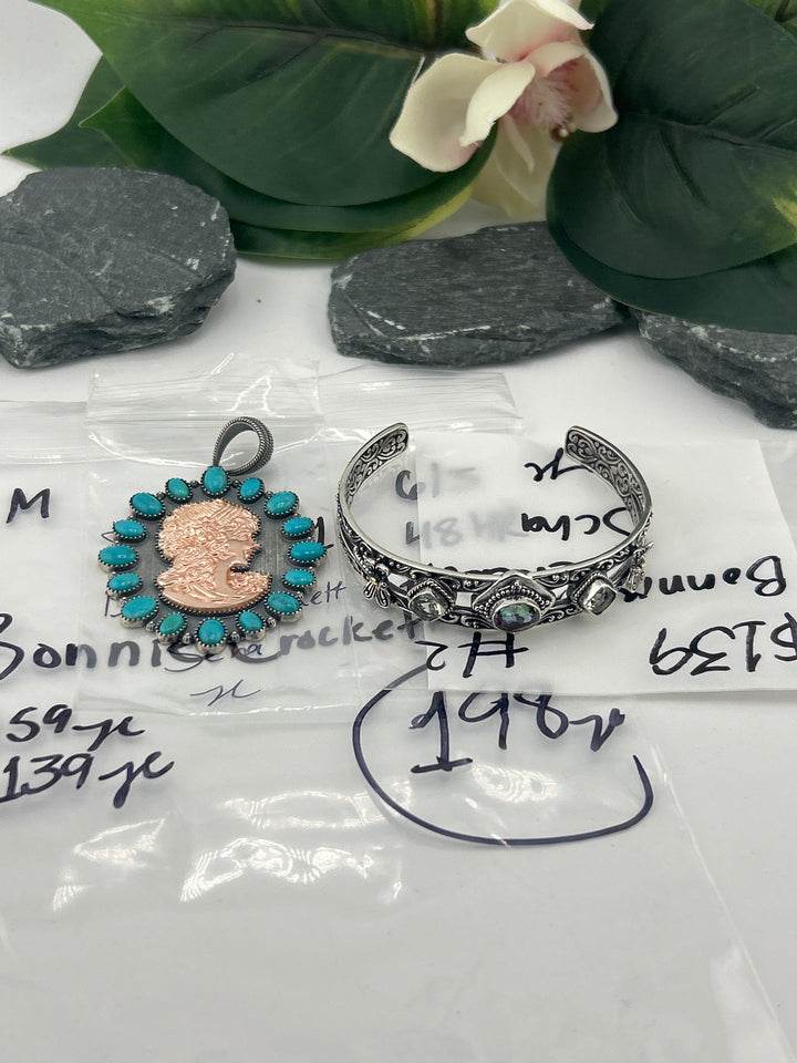 RESERVED FOR: Bonnie Crockett Scha - 6/3/2025 tiktok A.M Live Show - 2 Sterling Silver Items