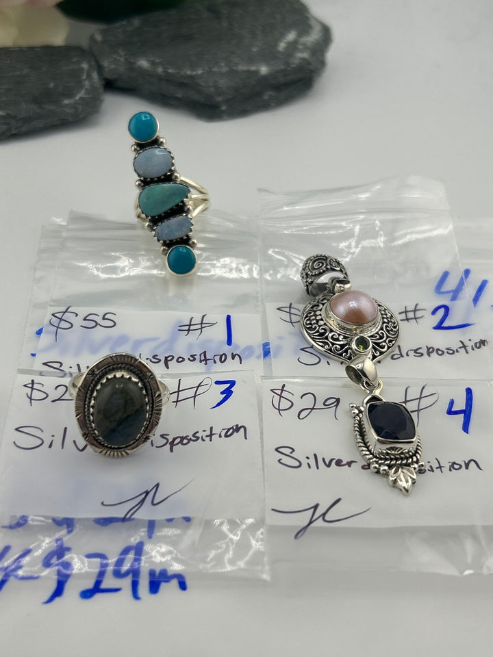 RESERVED FOR: Silverdisposition - 4/3/2025 Tiktok Live Show -4 Sterling Silver Items