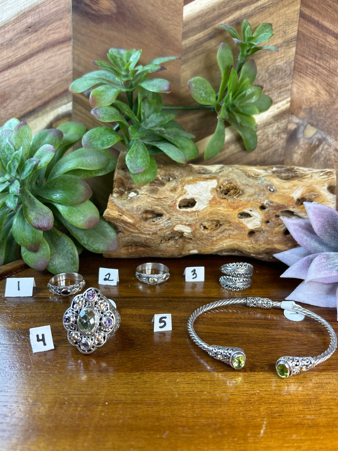 RESERVED FOR: Bonnie Crockett Scha 8/2/24- 5 Sterling Silver Items