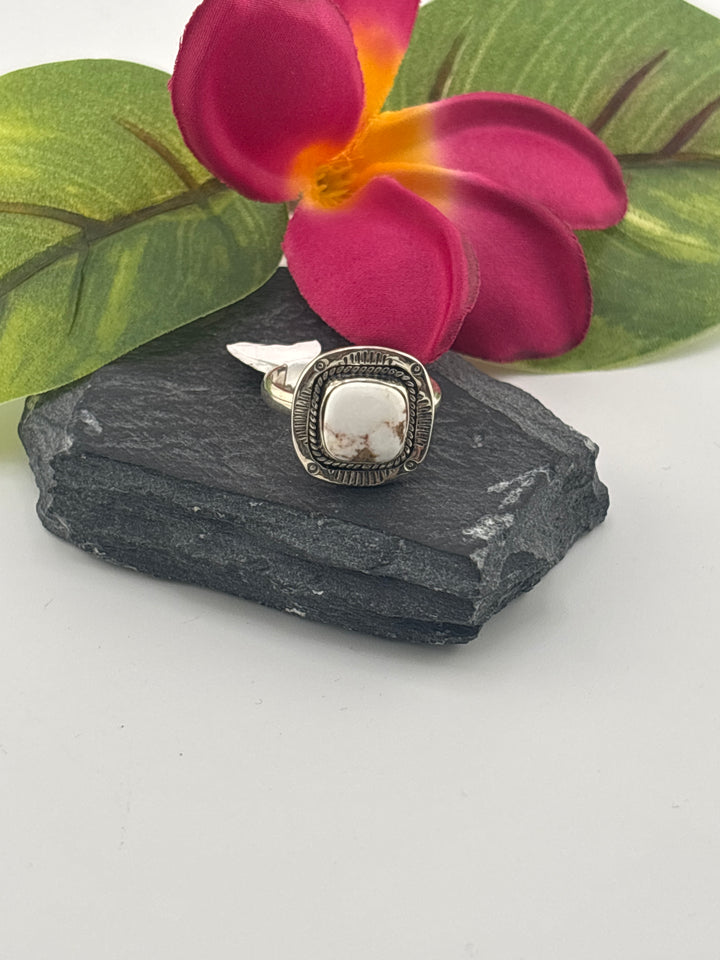 Wild horse jasper and 925 Sterling Silver Ring