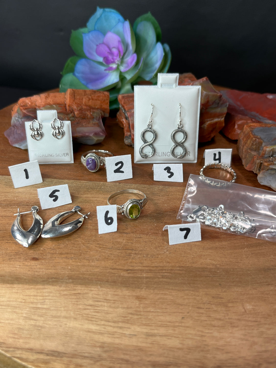 RESERVED FOR: Jessie M-7/7/24-7 Sterling Silver Items
