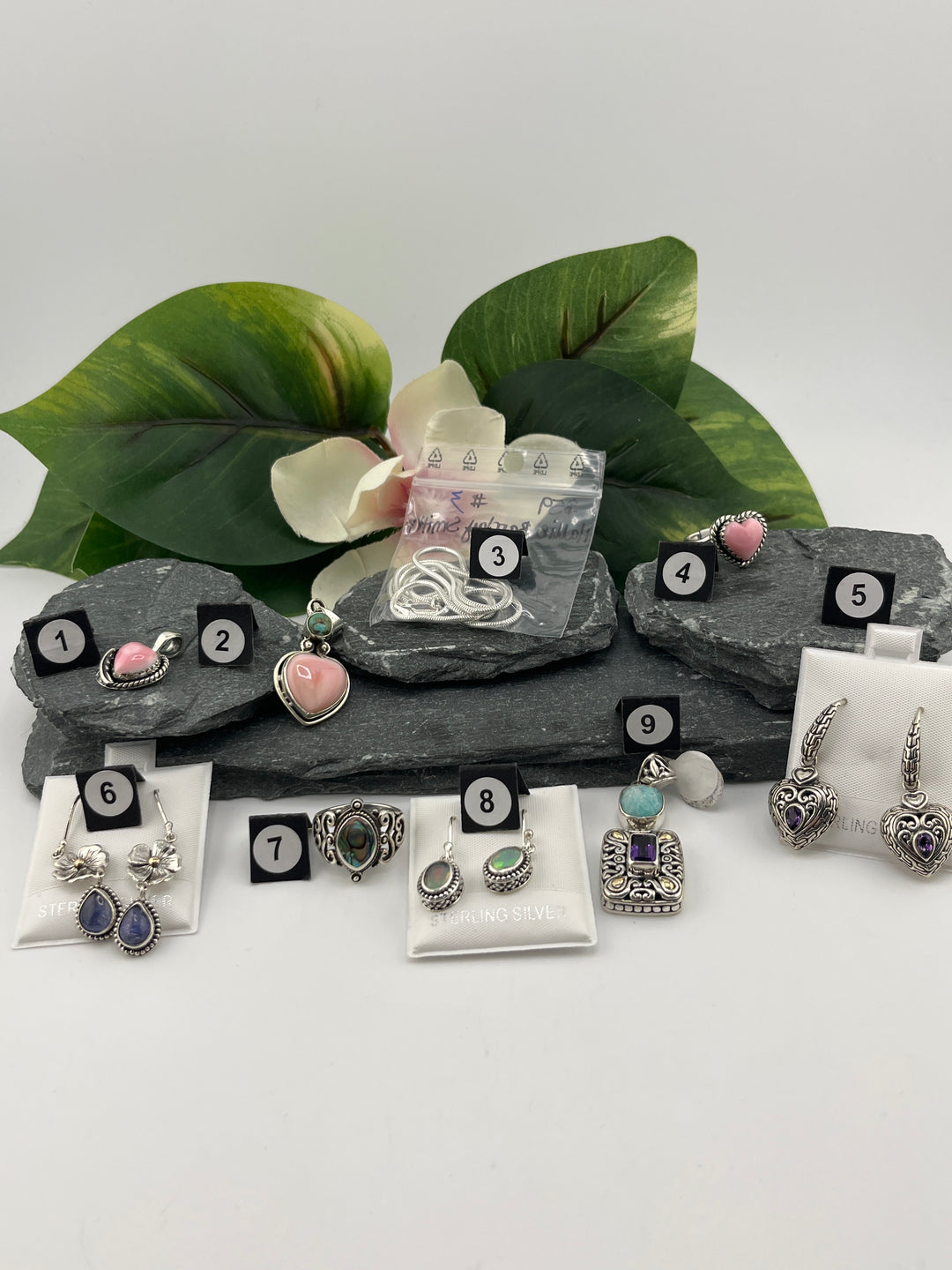RESERVED FOR: Hallie Barclay Smith - 1/29/2025 Show -9 Sterling Silver Items