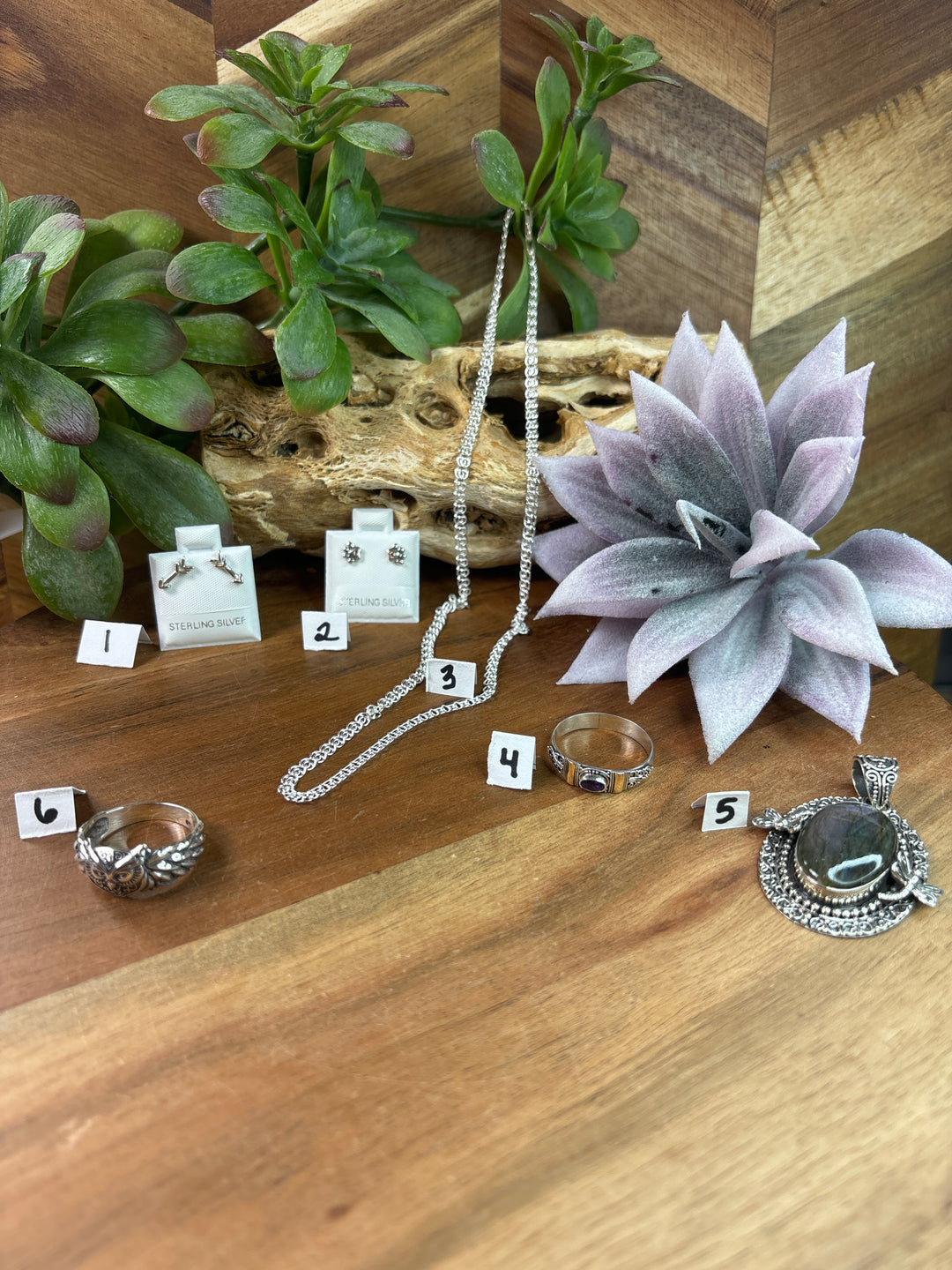 RESERVED FOR: LoriJ 8/1/24- 6 Sterling Silver Items
