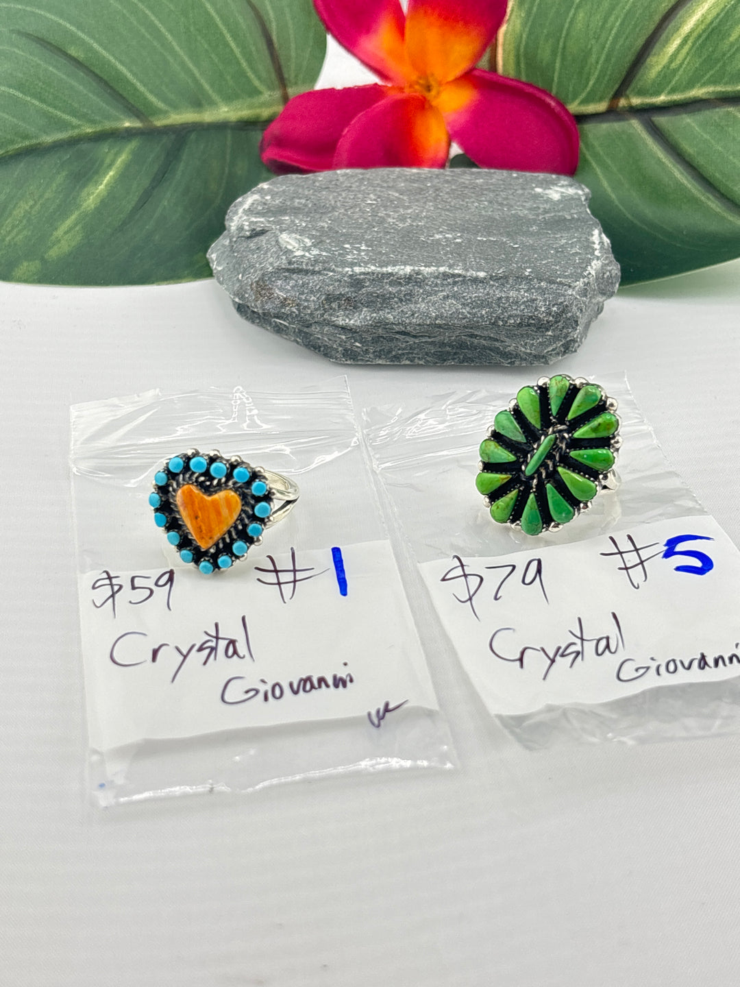 RESERVED FOR: Crystal Giovanni- 4/5/2025 tiktok Live Show -2 Sterling Silver Items