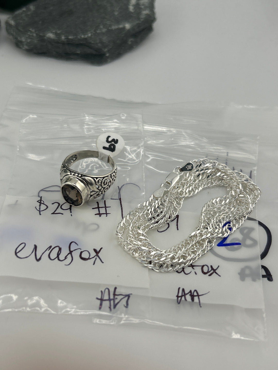 RESERVED FOR: evafox - 4/14/2025 tiktok Live Show - 2 Sterling Silver Items