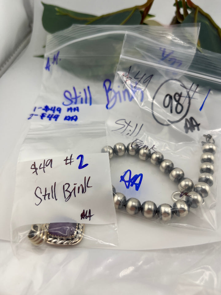 RESERVED FOR: Still Bink - 4/22/2025 tiktok A.M Live Show - 2 Sterling Silver Items