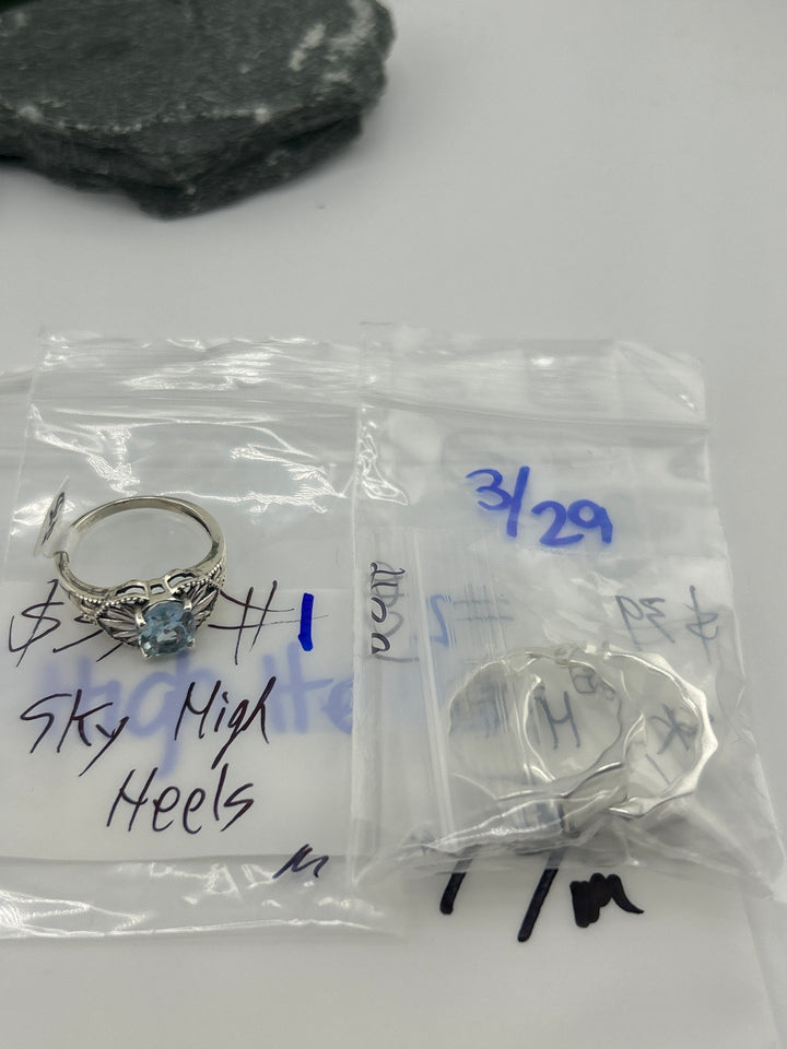 RESERVED FOR: Sky High Heels- 3/29/2025 The Collective Boutique App Live Show - 2 Sterling Silver Items