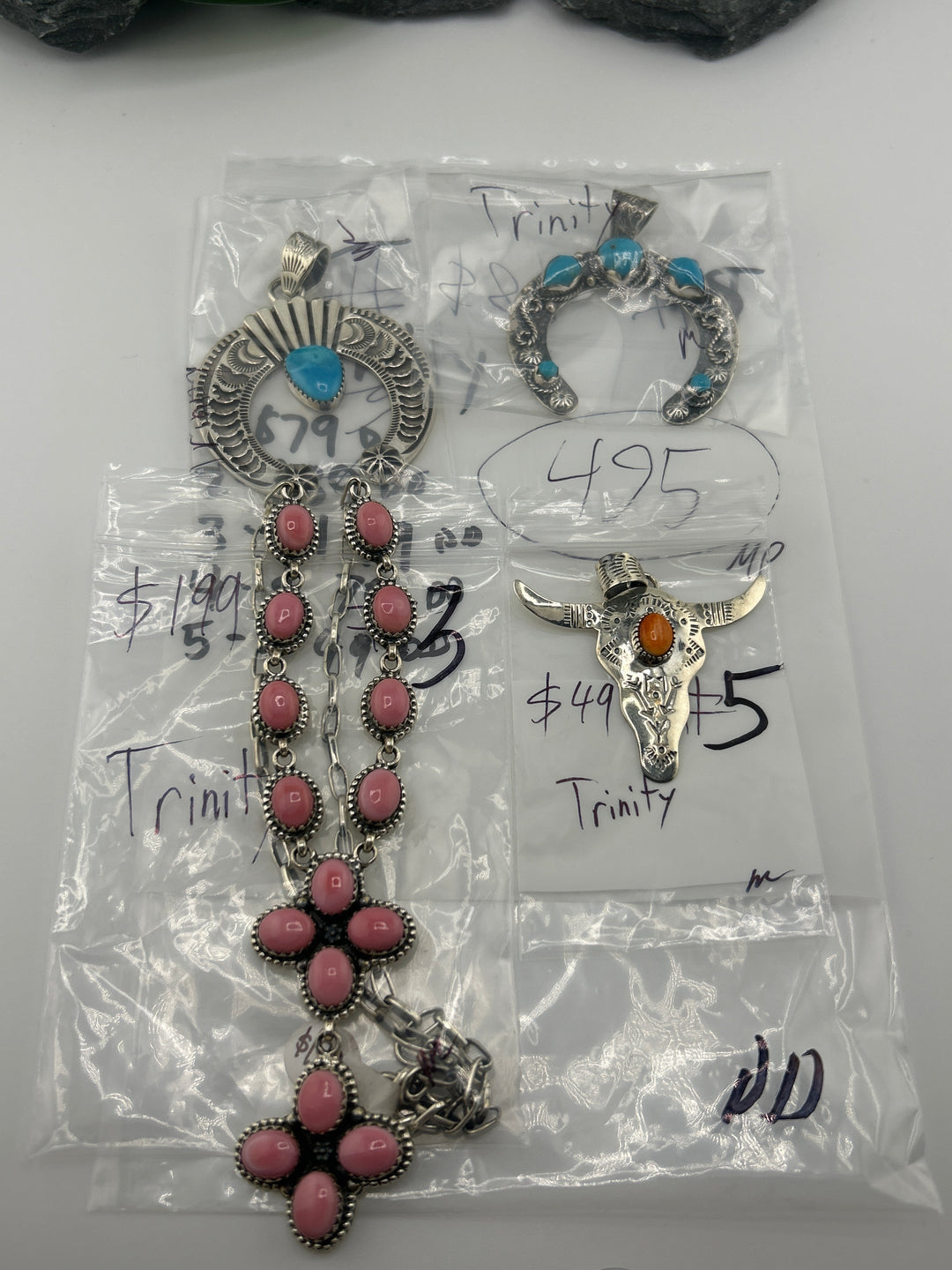 RESERVED FOR: Trinity 4/4/2025 Friday App show Live Show -  4 Sterling Silver Items