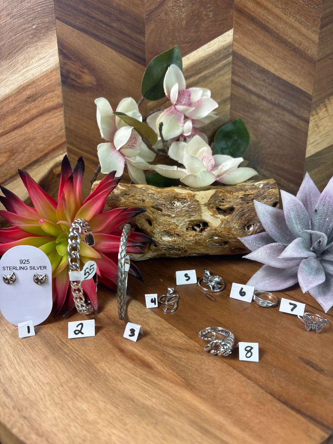 RESERVED FOR: Y@'s Momma 7/25/24- 8 Sterling Silver Items