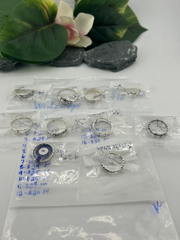 RESERVED FOR: WildzEdge - 4/10/2025 tiktok Live Show - 16 Sterling Silver Items