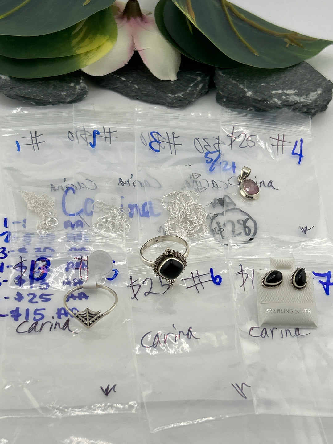 RESERVED FOR: Carina- 5/21/2025 tiktok Live Show - 7 Sterling Silver Items