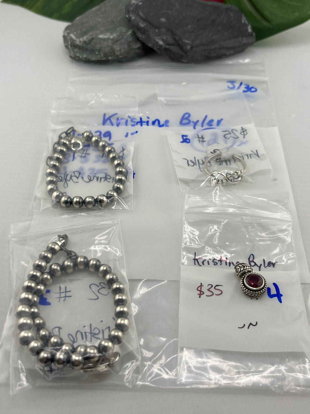 RESERVED FOR: Kristine Byler- 3/30/2025 tiktok Live Show -4 Sterling Silver Items