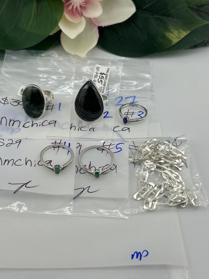 RESERVED FOR: nmchica - 4/27/2025 tiktok Live Show - 6 Sterling Silver Items