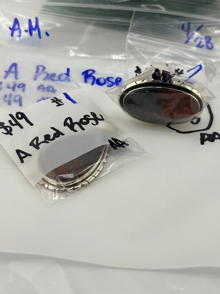 RESERVED FOR: A Red Rose  - 4/28/2025 tiktok Live Show - 2 Sterling Silver Items