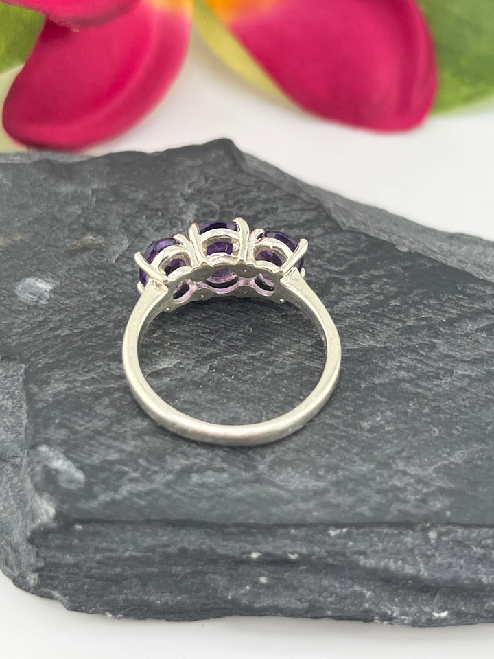 Amethyst and 925 Sterling Silver Ring