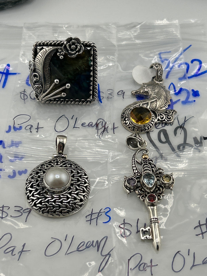 RESERVED FOR:  Pat O'Leary- 5/22/2025 tiktok Live Show - 4 Sterling Silver Items