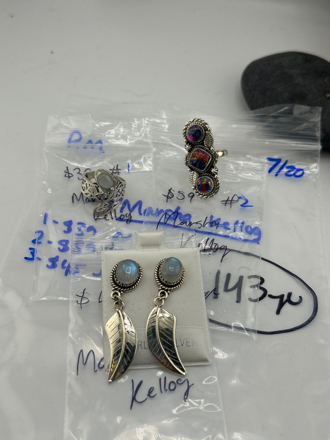 PM SHOW 48HR - RESERVED FOR:  Marsha Kellog- 7/20/2025 FL tiktok Live Show -3  Sterling Silver Items