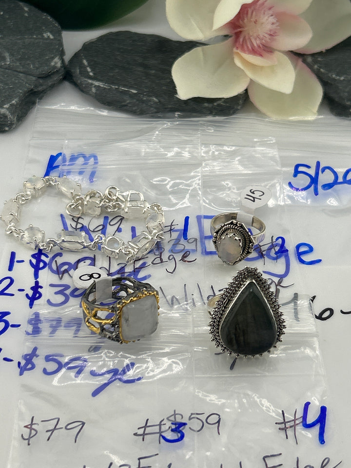 RESERVED FOR: WildzEdge- 5/20/2025 tiktok A.M Live Show - 4 Sterling Silver Items